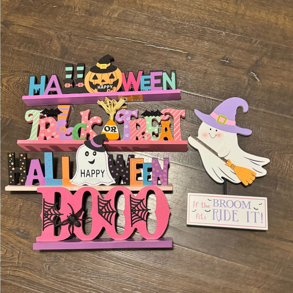 Colorful Halloween Wall Decor Set